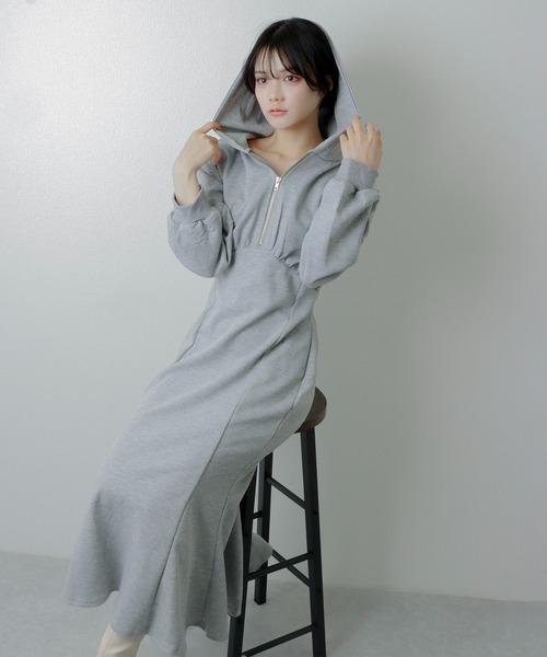 極美品✨ボーダーズアットバルコニー　MERMAID DRESS　ロングワンピース M DOLLY ワンピース hoodie mermaid dress/フーディーマーメイドドレス
