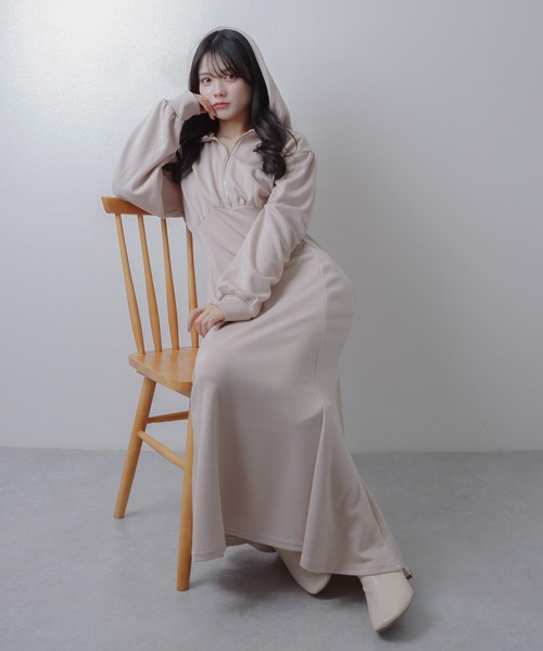 M DOLLY ワンピース hoodie mermaid dress/フーディーマーメイドドレス