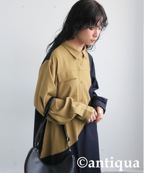 antiqua ワンピース 配色切り替えワンピース : ZOZOTOWN Yahoo