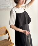 ワンピース 夏 上品シルエットが大人可愛い。ダ...の詳細画像3
