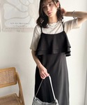 ワンピース 夏 上品シルエットが大人可愛い。ダ...の詳細画像2