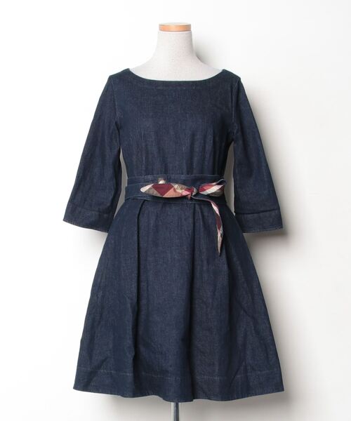 BLUE LABEL CRESTBRIDGE 半袖ワンピース 38 BLUE LABEL CRESTBRIDGE 「BLUE CRESTBRIDGE」 半袖ワンピース