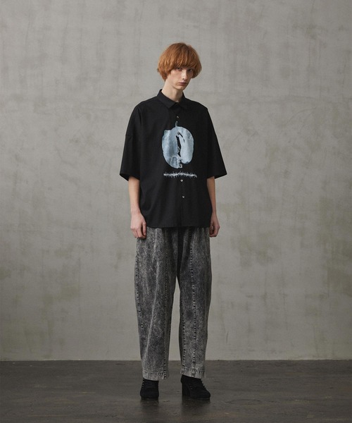 シャリーフ　SHAREEF 半袖シャツ　サイズ2 SHAREEF 「SHAREEF」 半袖シャツ 2 ブラック メンズ : ZOZOTOWN