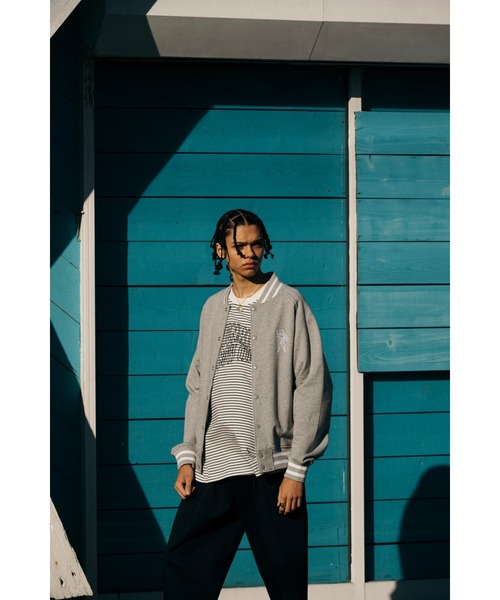 BILLIONAIRE BOYS CLUB スタジャン EMBROIDERED LOGO SWEAT