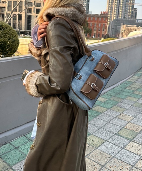 FREE STYLISTS ショルダーバッグ バッグ Y2K レトロマルチポケット