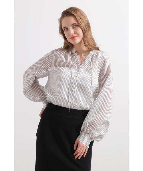 ピンキー＆ダイアン（PINKY&DIANNE）/◆シアーストライプブラウス PINKY&DIANNE（ピンキー アンド ダイアン） ブラウス シャツ シアー