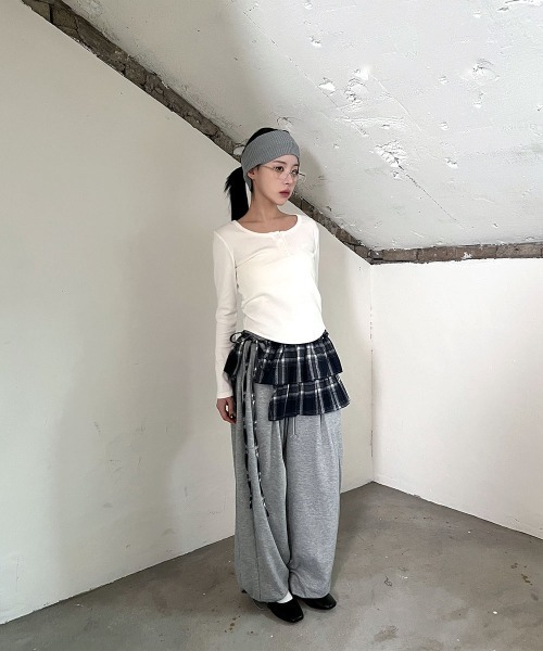 tricot COMME des GARCONSラップスカート　チェック　フリル 楽天市場】チェック スカート ギャルソンの通販