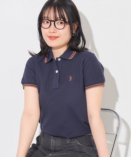 本日迄POLOCLUB他ロゴ刺繍ポロシャツ＋スカートサイズ3L相当新品未使用品 U.S. POLO ASSN.][別注]鹿の子刺繍ポロシャツ[品番：GS000022661
