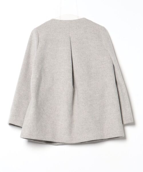 【クリーニング済】SHIPS ウールコート 38 ライトグレー SHIPS（シップス） ノーカラーコート 38 グレー レディース : ZOZOTOWN