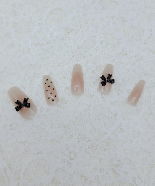 Lace Ladies（レースレディース） ネイルチップ ネイルシール リボン