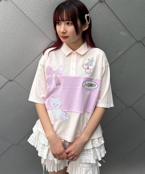 Candy Stripper パンツ TINY RIBBON FRILL ドロワーズ