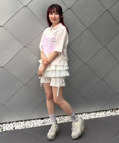 Candy Stripper パンツ TINY RIBBON FRILL ドロワーズ