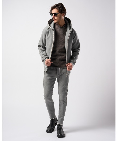 【新品】wjk back boa pull-Parker パーカー　M グレー wjk（ダヴルジェイケイ）の「basic zip-up parka（パーカー）」 - WEAR