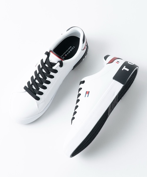 トミー パネルストライプショートスリーブモックネックシャツ | トミー