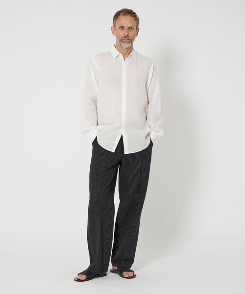 SOVEREIGN UNITED ARROWS リネン セットアップ シャツ SOVEREIGN シャツ 「SOVEREIGN」 リネン ソリッド メンズ