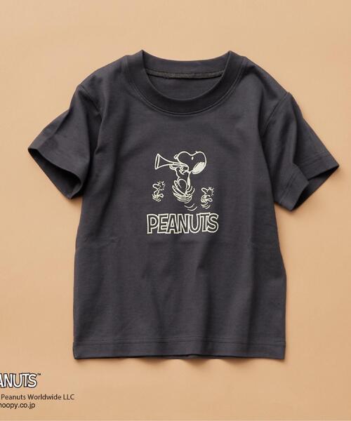 PEANUTS tシャツ 半袖Tシャツ 75周年／「110-150」ママ・パパと
