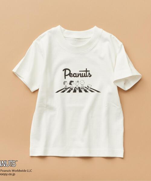 PEANUTS tシャツ 半袖Tシャツ 75周年／「110-150」ママ・パパと