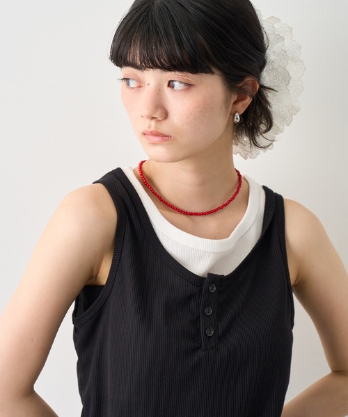NOGLE タンクトップ ノースリーブ 「NOGLE/ノグル」レイヤード風