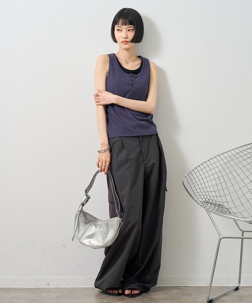NOGLE タンクトップ ノースリーブ 「NOGLE/ノグル」レイヤード風