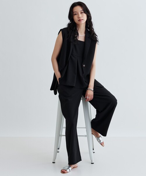 INDIVI GALLEST タンクトップ ノースリーブ 「セットアップ対応