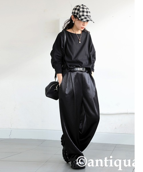 tシャツ シュッと美コクーンバスクトップス レディース | antiqua | 14