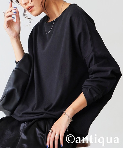 tシャツ シュッと美コクーンバスクトップス レディース | antiqua | 16