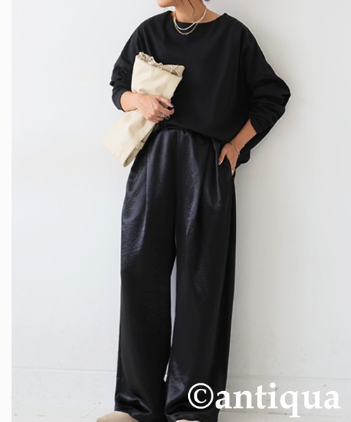 tシャツ シュッと美コクーンバスクトップス レディース | antiqua | 17