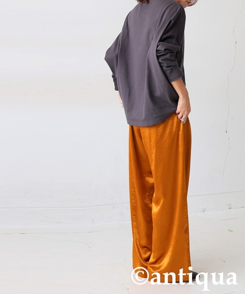 tシャツ シュッと美コクーンバスクトップス レディース | antiqua | 23