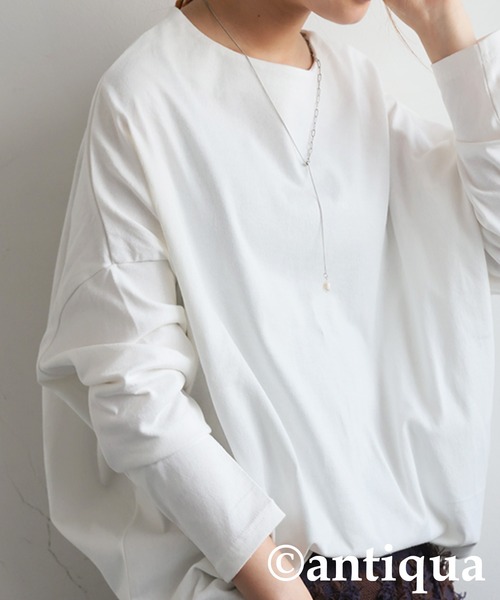 tシャツ シュッと美コクーンバスクトップス レディース | antiqua | 09