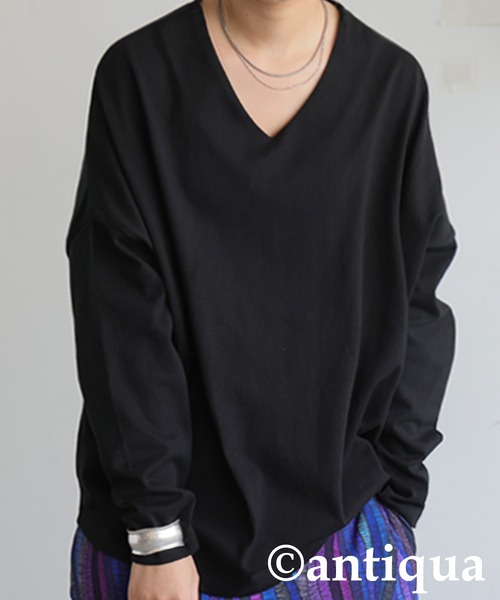 tシャツ シュッと美コクーンバスクトップス レディース | antiqua | 11