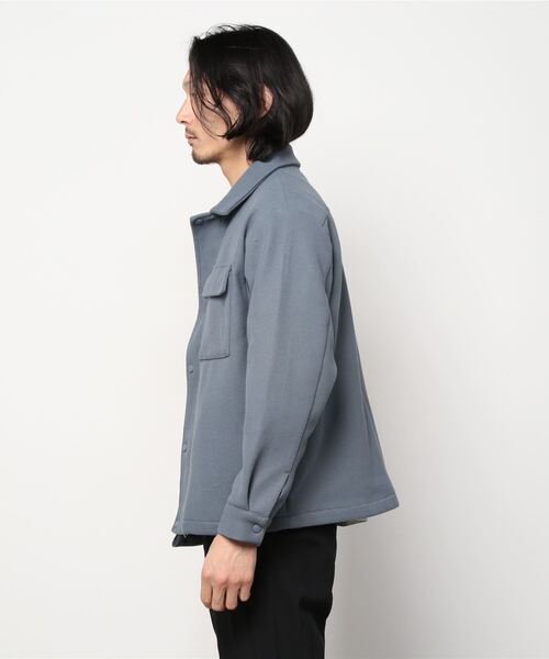 「SITRY」 「HALHAM」ジップアップブルゾン M サックスブルー メンズ_画像2