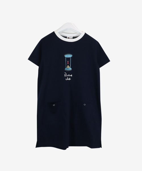 tシャツ コットン混半袖チュニック レディース