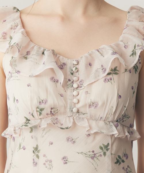 DEICY ワンピース シアーシフォンフラワーワンピース : ZOZOTOWN