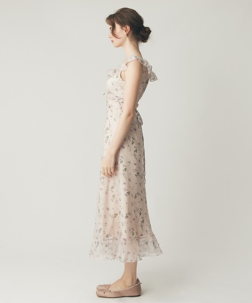 DEICY me couture フラワープリント ワンピ-ス DEICY ワンピース シアーシフォンフラワーワンピース : ZOZOTOWN