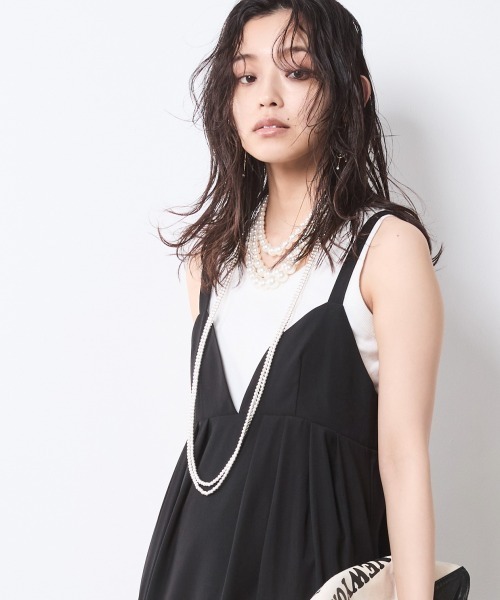 CHIC STYLE（シックスタイル） ワンピース タックキャミソール