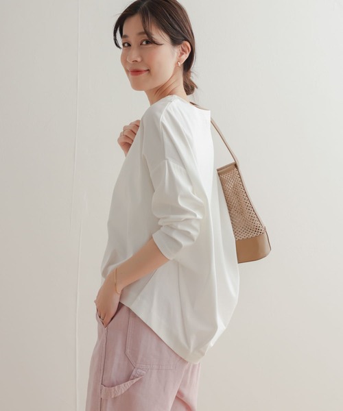「URBAN RESEARCH DOORS」 ドルマンスリーブカットソー MEDIUM オフホワイト レディース