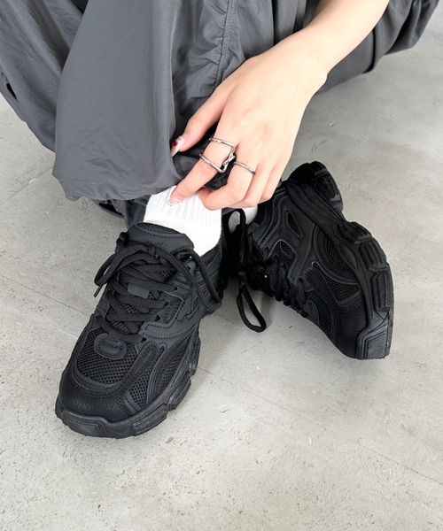 Bamm スニーカー ボリュームソール厚底スニーカー レディース