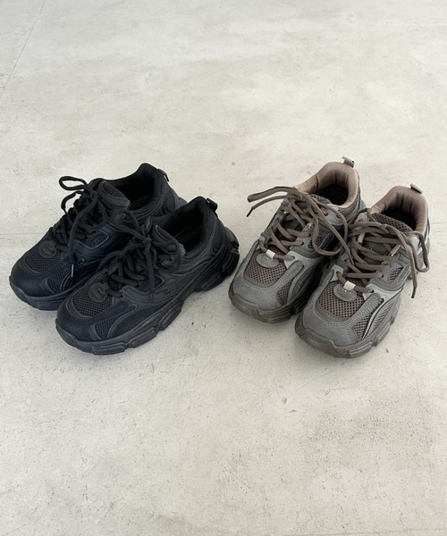 Bamm スニーカー ボリュームソール厚底スニーカー レディース