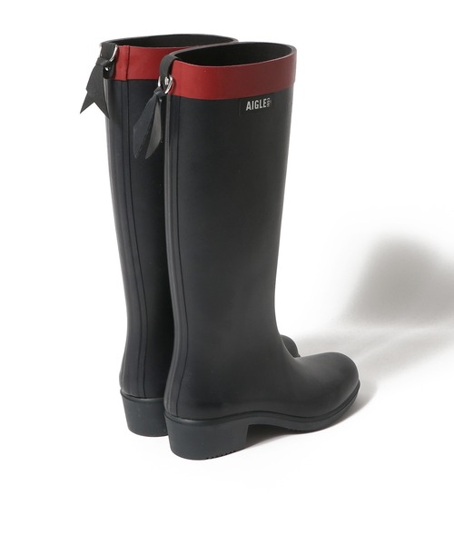 AIGLE ミリカ ラバーブーツ　38 エーグル AIGLE ミリカ ミッド ラバーブーツ （ブラック