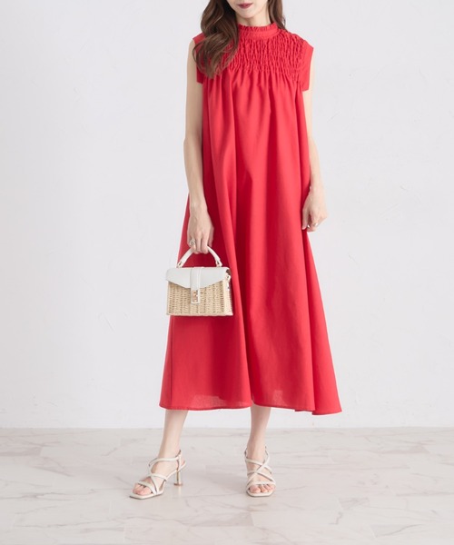 tocco closet ワンピース 「ZOZO限定」胸元シャーリングAライン