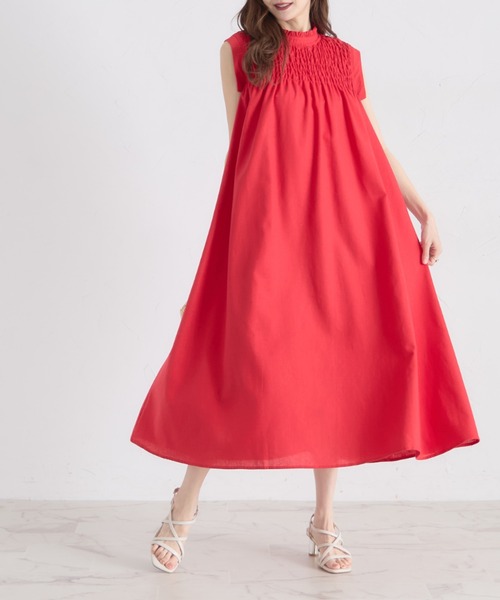 tocco closet ワンピース 「ZOZO限定」胸元シャーリングAライン