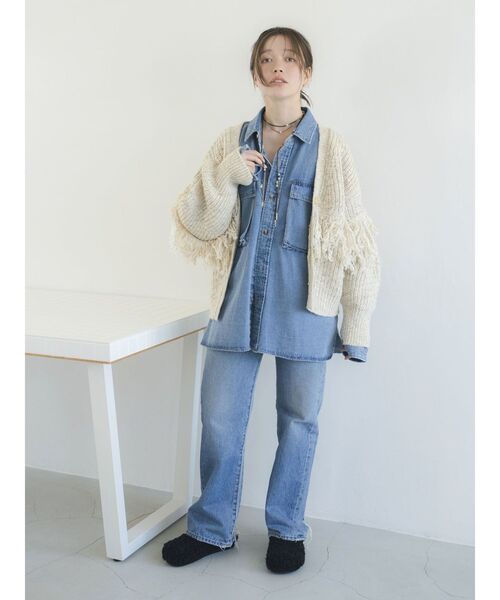 ungridビックデニムルーズシャツ Ungrid（アングリッド）の「デニムビッグルーズシャツ（シャツ