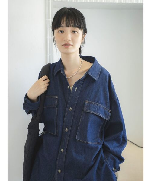 ungridビックデニムルーズシャツ デニムビッグルーズシャツ[品番：MKSW0052705]｜Ungrid（アン