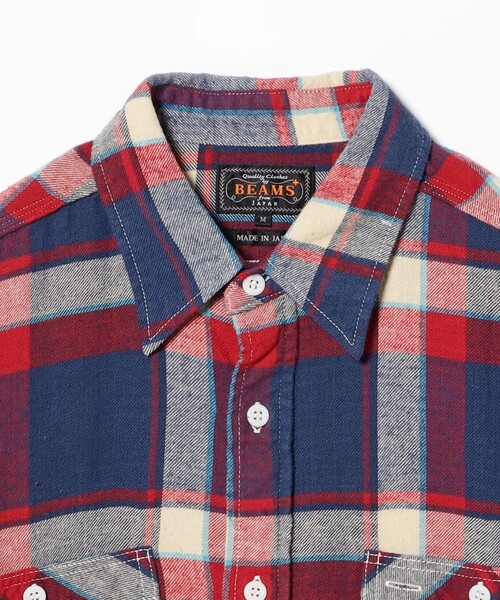 BEAMS+（ビームスプラス） シャツ インディアン フランネルチェック
