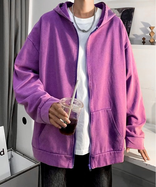 JOHNNY WOLF（ジョニーウルフ） パーカー EULA アシッドウォッシュ