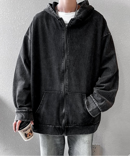 JOHNNY WOLF（ジョニーウルフ） パーカー EULA アシッドウォッシュ