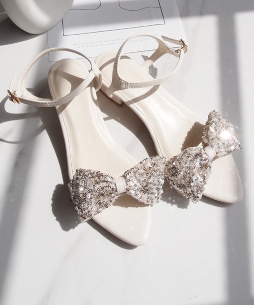 「VIVIAN」 ヒールサンダル M シルバー レディース_画像2