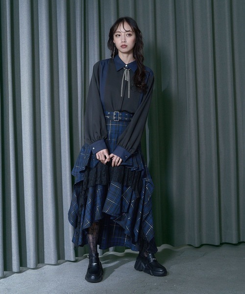 HARE（ハレ） スカート タータンチェックティアードスカート(HARE