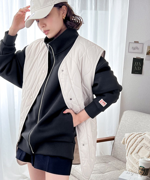 「Java」 ブルゾン LARGE グレイッシュベージュ レディース_画像3