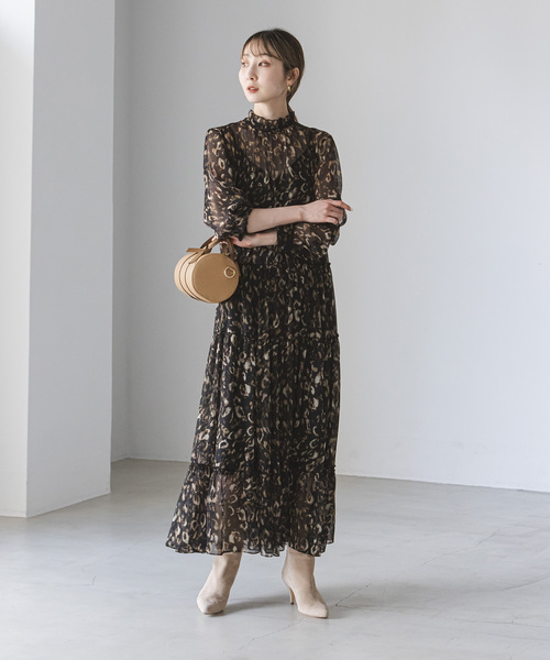 NOBLE（ノーブル） 長袖ワンピース FREE ブラック レディース